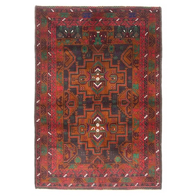 Teimani Brown Rug 2'11" x 4'4" - 2'11 x 4'4