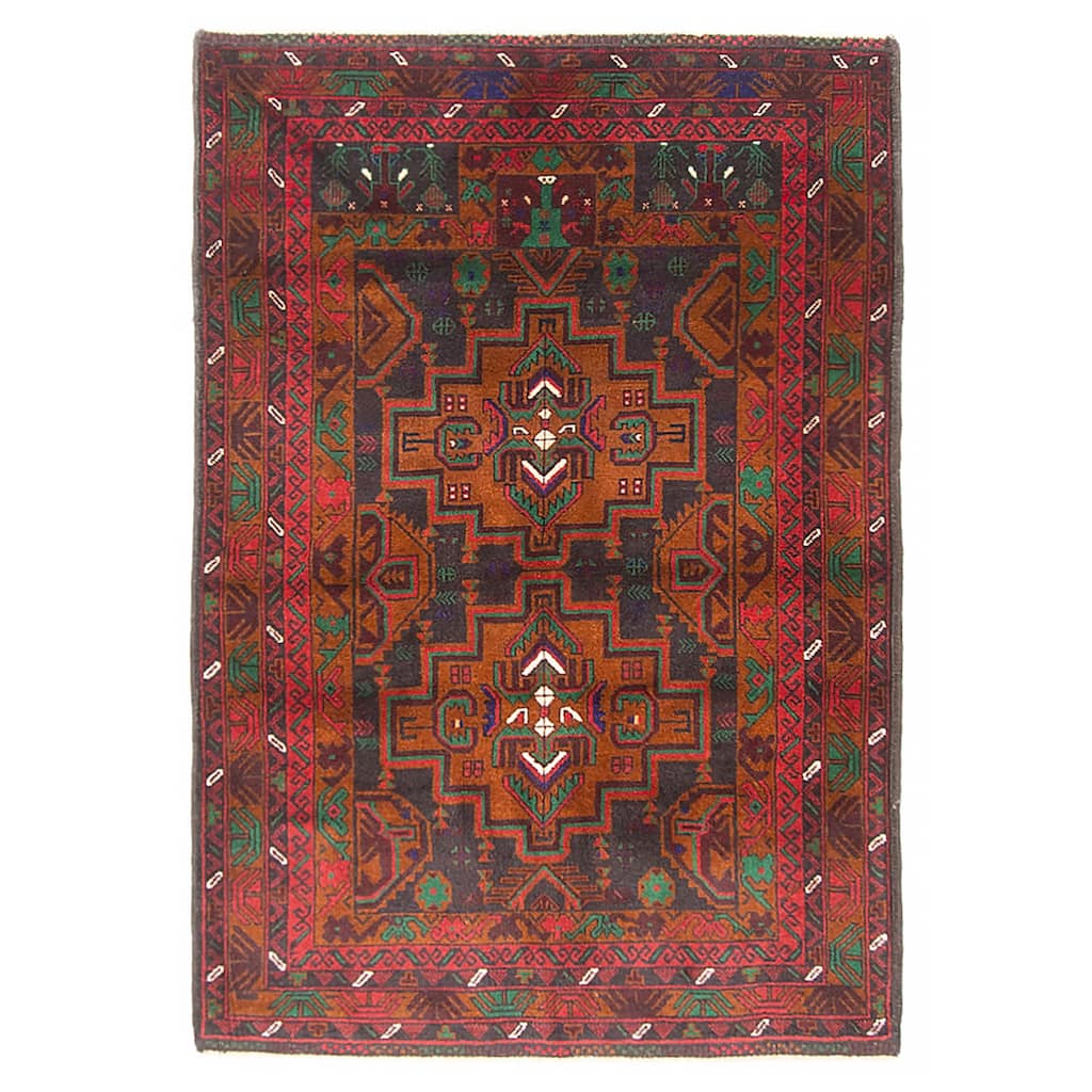 Teimani Brown Rug 2'11" x 4'4" - 2'11 x 4'4