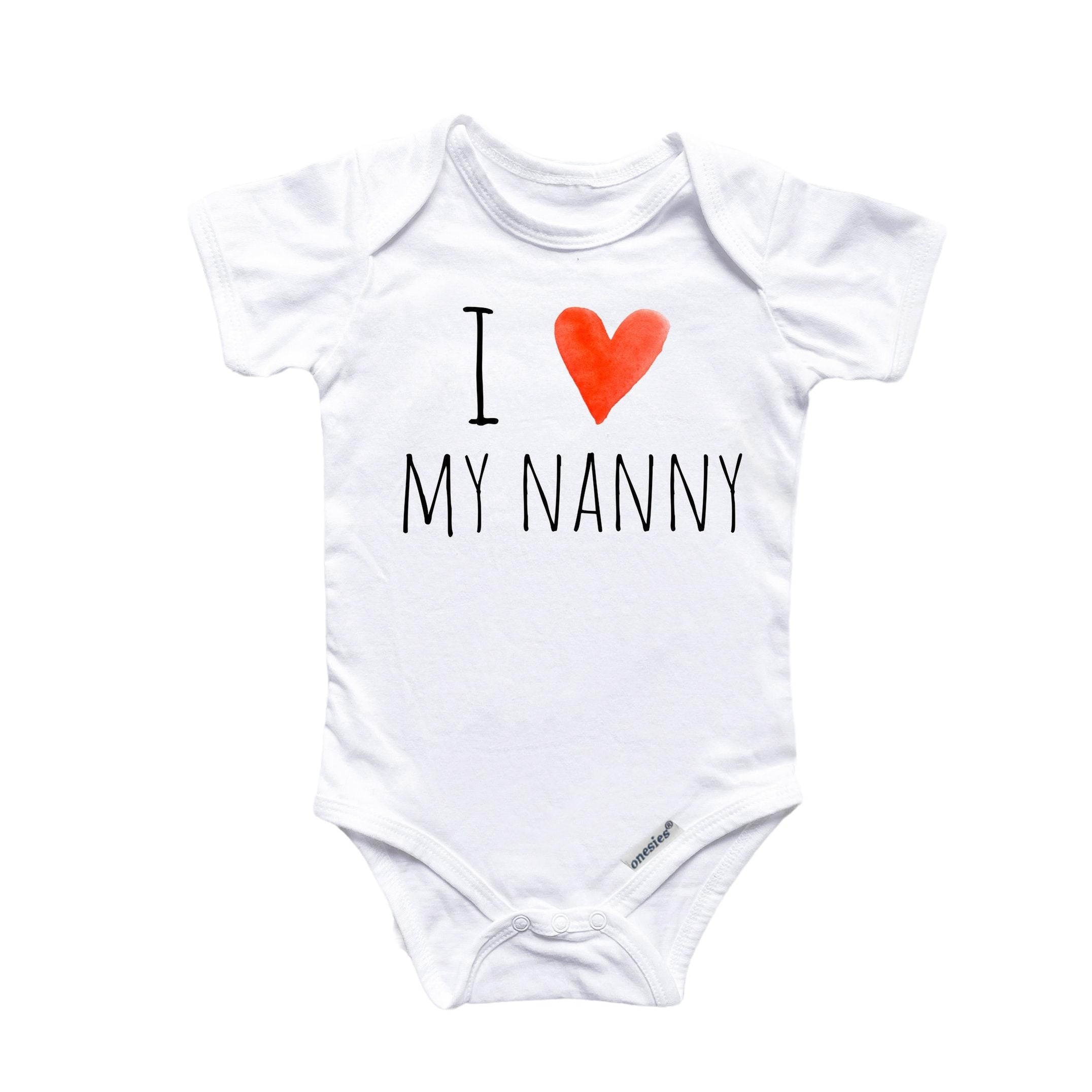 Nanny Nana Grandma Baby Boy Girl Clothes Infant Bodysuit Funny