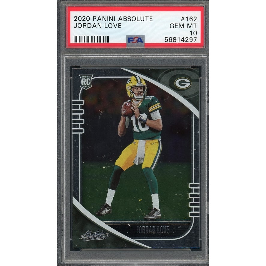 Jordan Love 2020 Panini Absolute Football Rookie Card #162 Graded PSA 10 - 8'6" x 11'6"