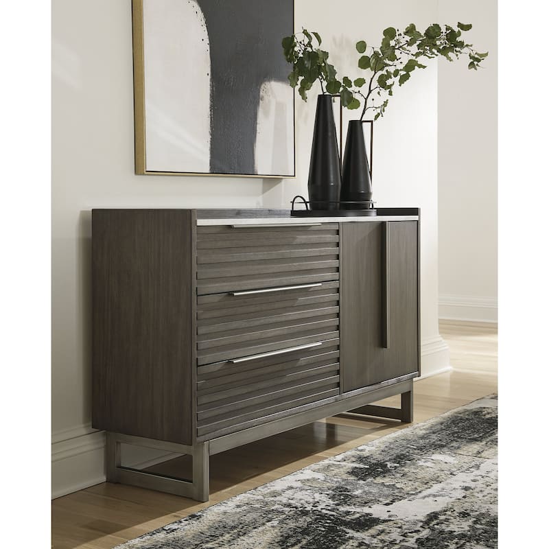 Signature Design by Ashley Arkenton Brown/White Dresser