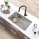 preview thumbnail 14 of 27, STYLISH 27"L x 18"W Stainless Steel 18 Gauge Single Basin Undermount Kitchen Sink with Basket Strainer