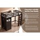 preview thumbnail 19 of 18, Espresso Twin Loft Bed with Wardrobe & Ladder for Kids