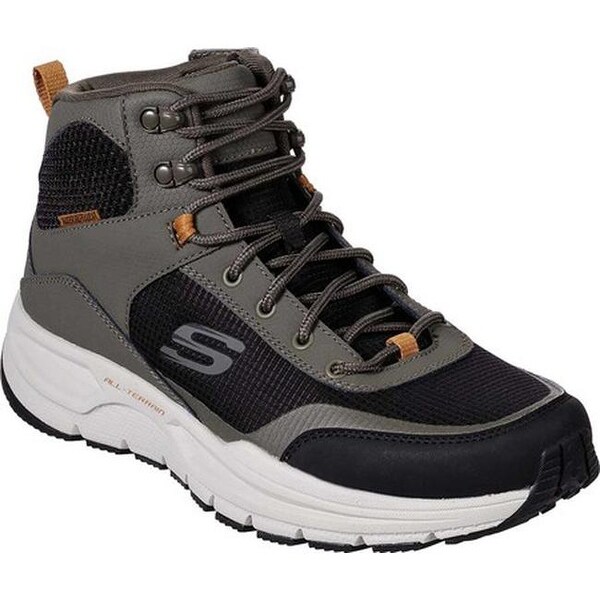 Shop Skechers Men's Escape Plan 2.0 Woodrock High Top Trail Shoe Gray