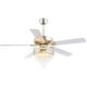 preview thumbnail 31 of 34, 52"/62" Modern Crystal Chandelier Ceiling Fan Light,Reversible Airflow,E12 Bulbs,for Bedroom,Kitchen,Patio