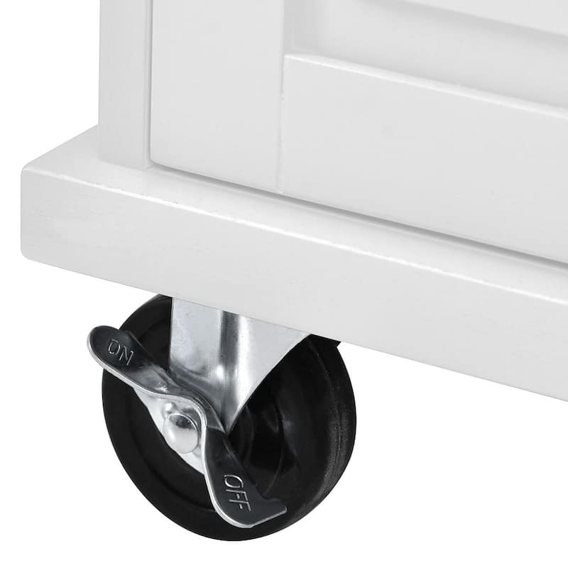 53" Rolling Mobile Island Kitchen Island Cart