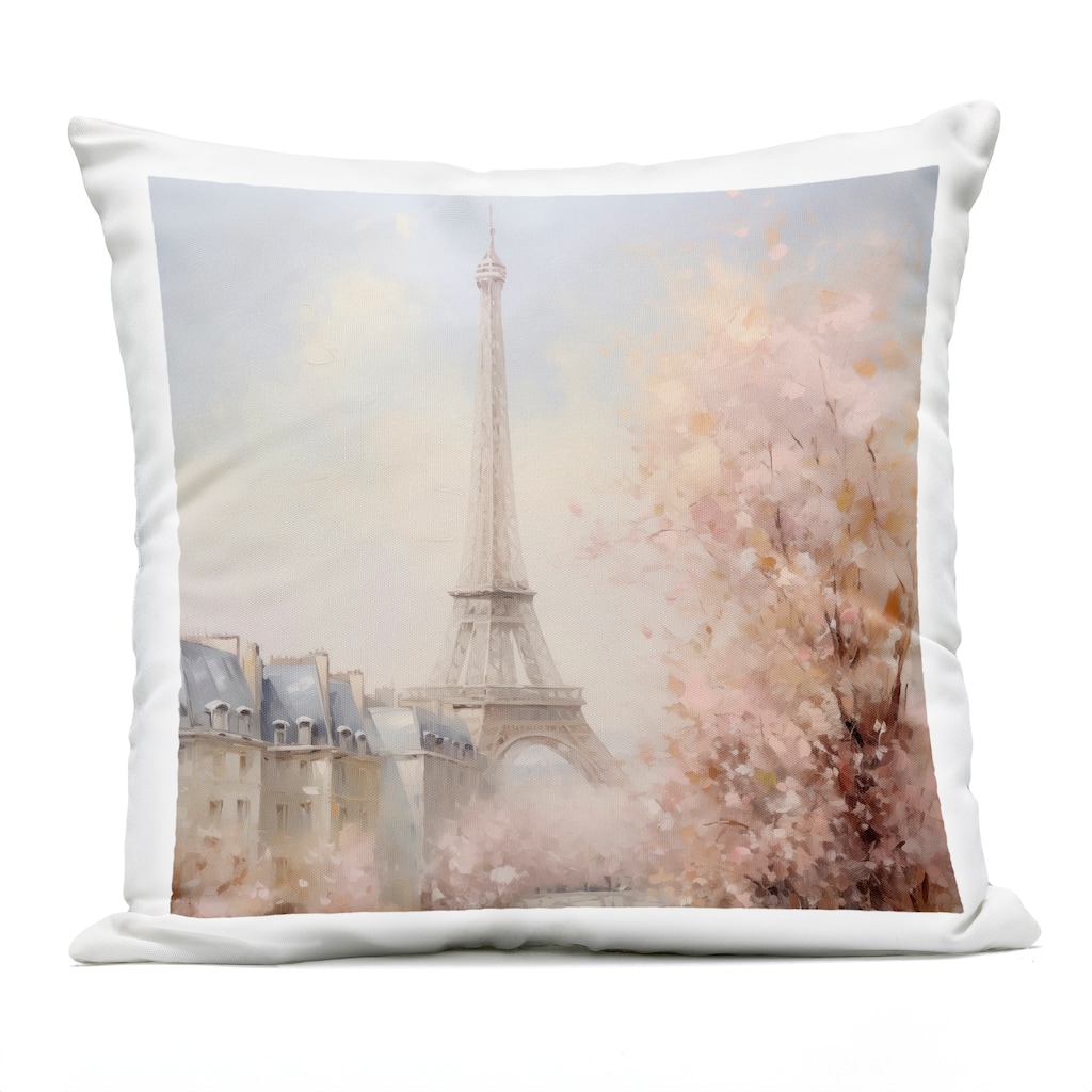 Stupell Parisian Eiffel Tower Cityscape Printed Outdoor Throw Pillow Design by Arlington Prints