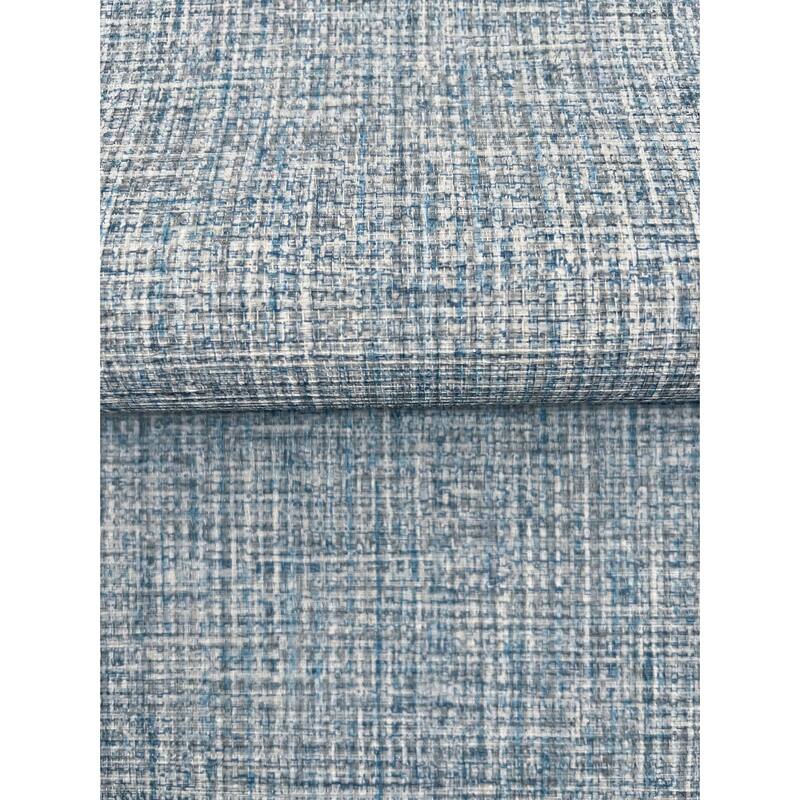 Clarkson Sky Blue Woven Wallpaper