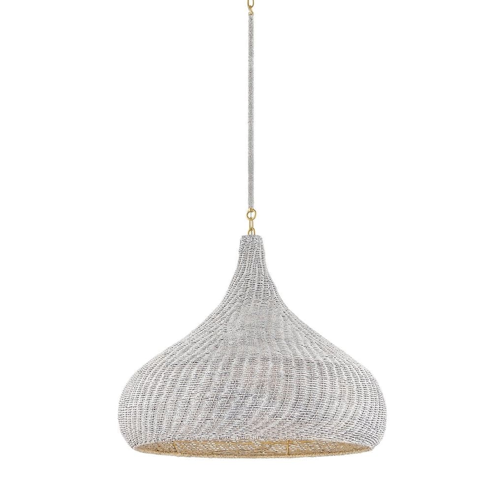 Hudson Valley Lighting 4828 Hampstead 28" Wide Pendant with Seagrass