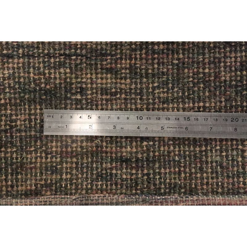 Hand Knotted Oriental 100% Wool Carpet Modern Abstract Beige & Ivories Gabbeh Area Rug - 3' 0'' X 2' 1''