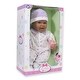 preview thumbnail 6 of 6, JC Toys La Baby Soft 16" Baby Doll, Purple with Pacifier, Hispanic