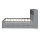 preview thumbnail 33 of 32, Full Platform Bed with Trundle, Drawers & USB Ports - Practical Design