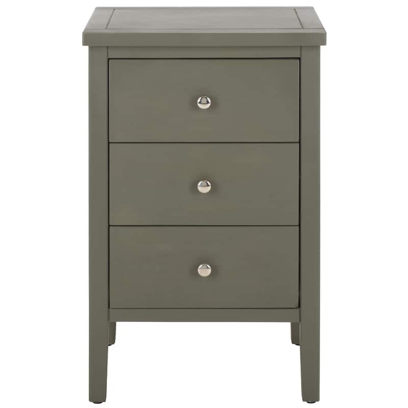 SAFAVIEH Netta End Table - 16.9" x 14.2" x 26.8" - 17Wx14Dx27H - Ash Grey