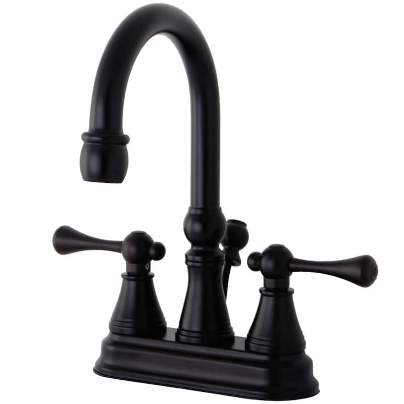 Kingston Brass Restoration 1.2 GPM Deck Mounted Bathroom Faucet with - Oil Rubbed Bronze