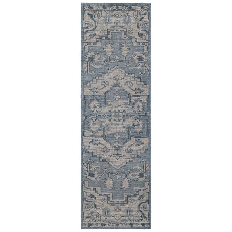 Terra by Obeetee Tuscany Iqra Rug - Oxford Blue - 2'6" x 8'