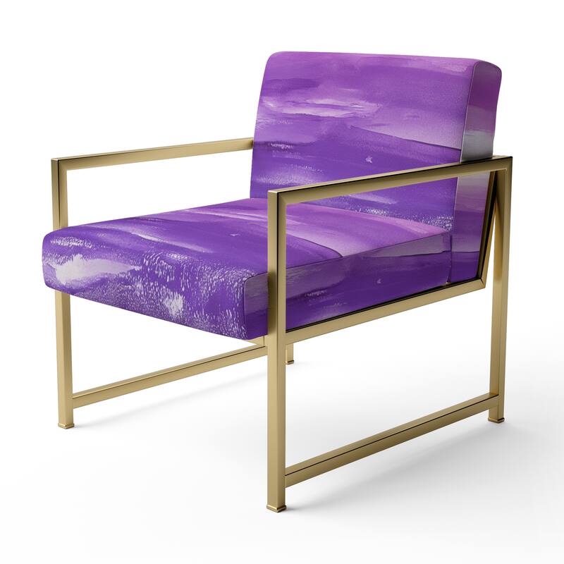Designart "From the Shore" Upholstered Beach Accent Chair - Nautical & Coastal Arm Chair For Bedroom