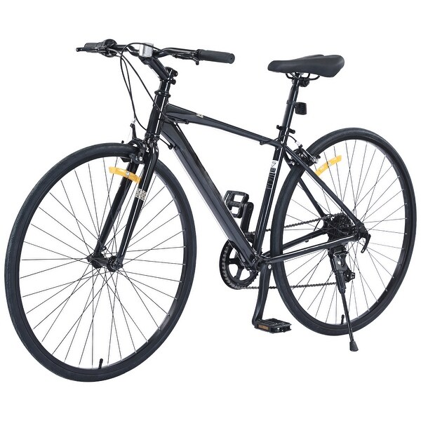 Men's and Women's 7 Speed Hybrid Bike, 700C City Bicycle - 66.9