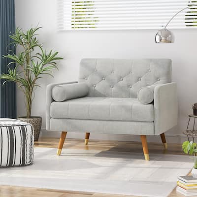 Merax Fabric Mid-Century Modern Club Chair