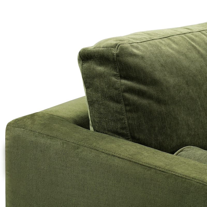Poly & Bark Napa 72" Velvet Fabric Apartment Sofa