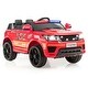 preview thumbnail 4 of 19, 12V Kids Electric Bluetooth Ride On Car with Remote Control - 43.5" x 27" x 21" Red