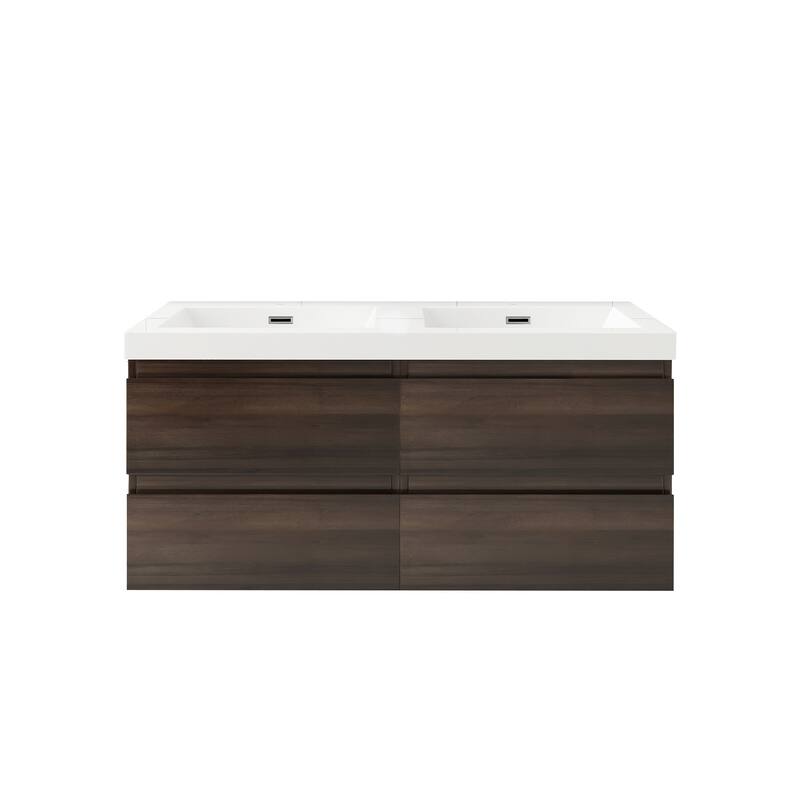 Floating Bathroom Vanity with two Resin Top