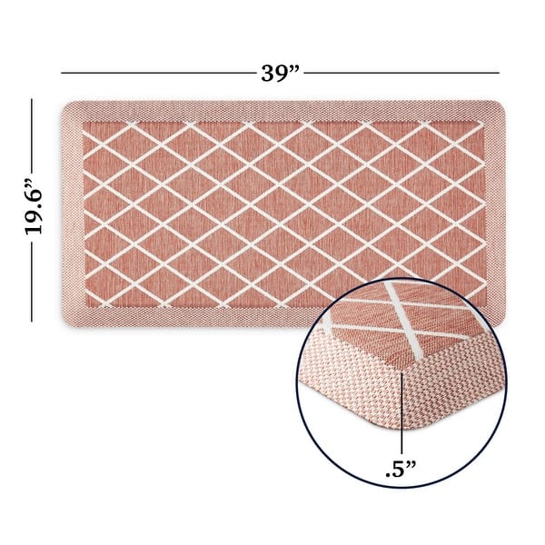 Martha Stewart Miles Air Mat Kitchen Mat 19.6"x32" Bed Bath