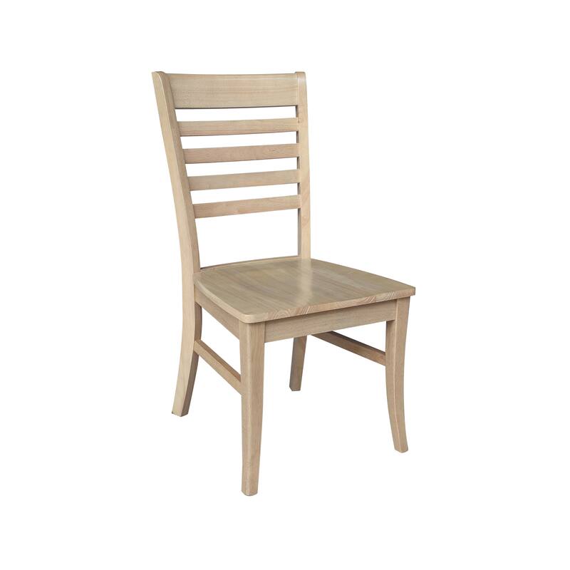 International Concepts Solid Wood Roma Ladderback Dining Chairs, Set of 2