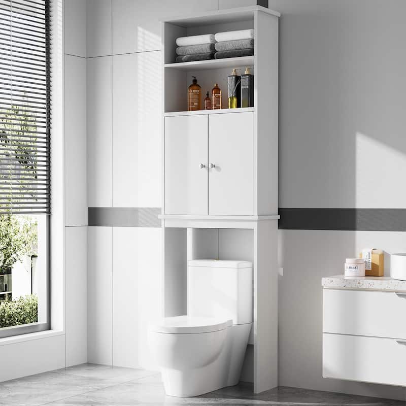 Futzca Over The Toilet Storage Cabinet with Door, 75'' H