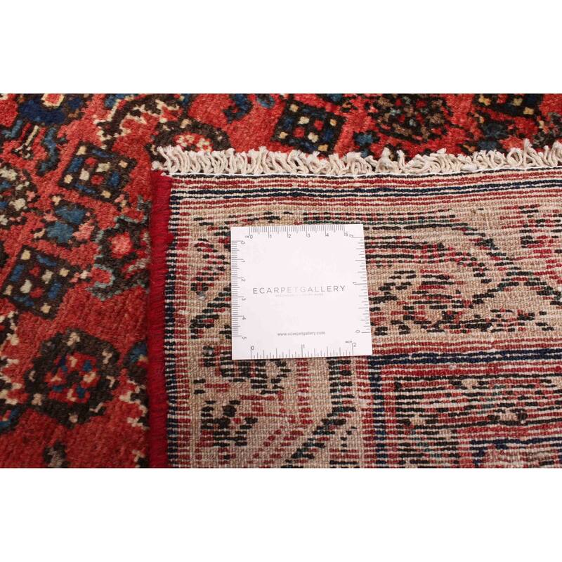 ECARPETGALLERY Hand-knotted Andelz Red Wool Rug - 3'5 x 9'7