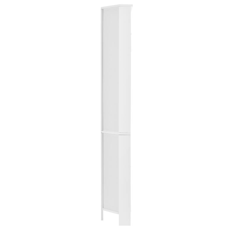 Corner Cabinet for Bathroom - Bathroom Storage Cabinet with Adjustable Shelves