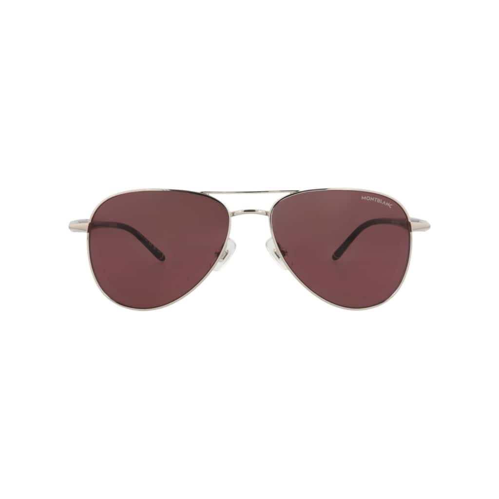 Montblanc Aviator-Frame Metal Sunglasses