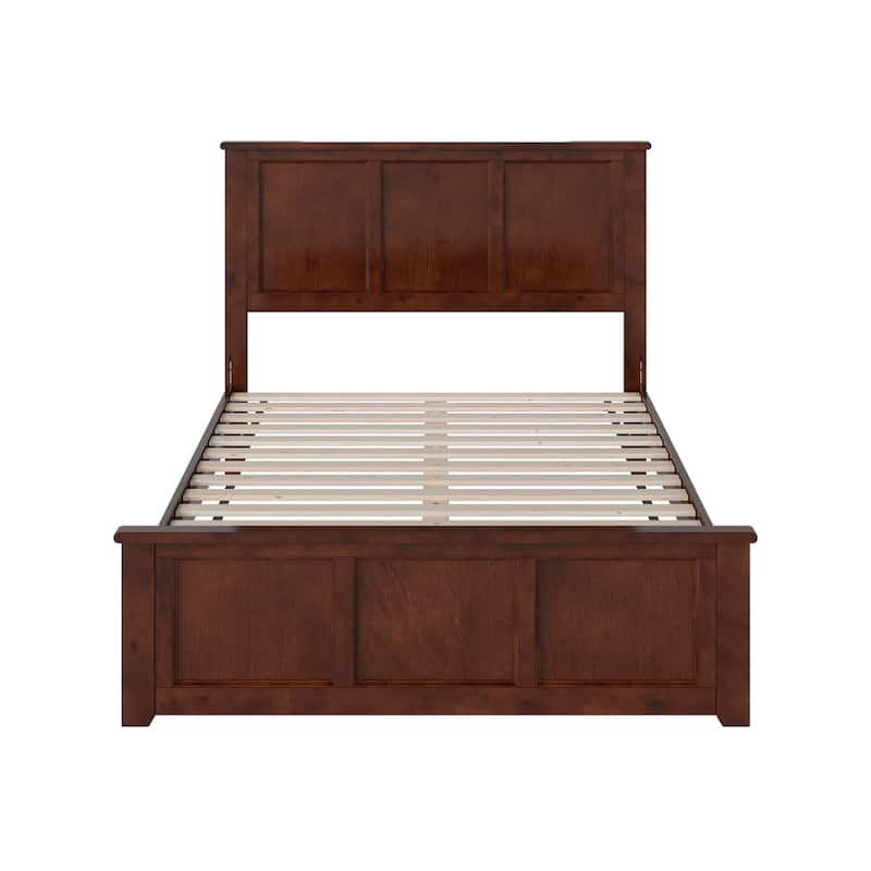 Charlotte Solid Wood Low Profile Platform Bed with Matching Footboard