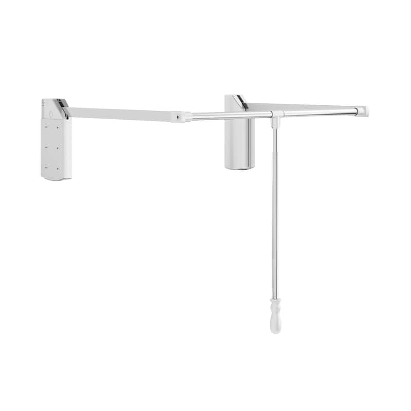 Hardware Resources 32 Inch Wide Pull Down Closet Rod with Soft Close