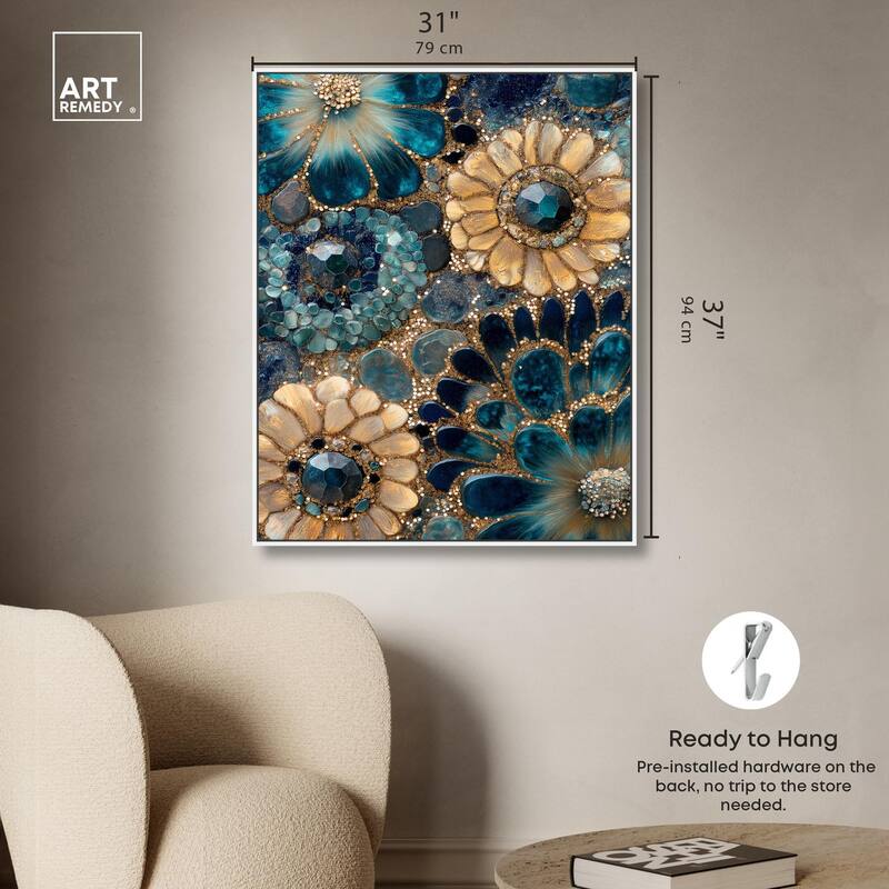 Opulent Geode III Canvas by Art Remedy