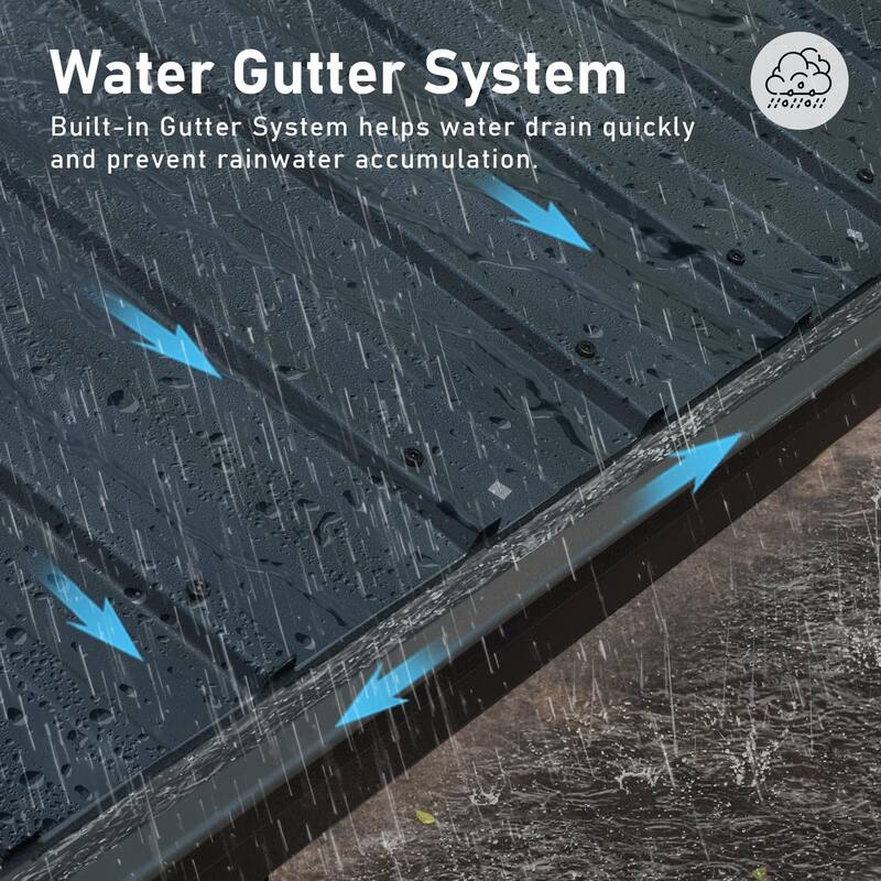 Outdoor Hardtop Gazebo with Galvanized Steel Roof, Aluminum Frame, Built-in Gutter, Curtains, and Netting for Patio, Deck