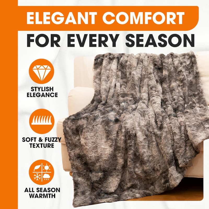 Cheer Collection Ultra Soft and Cozy Multi Colored Throw Blanket