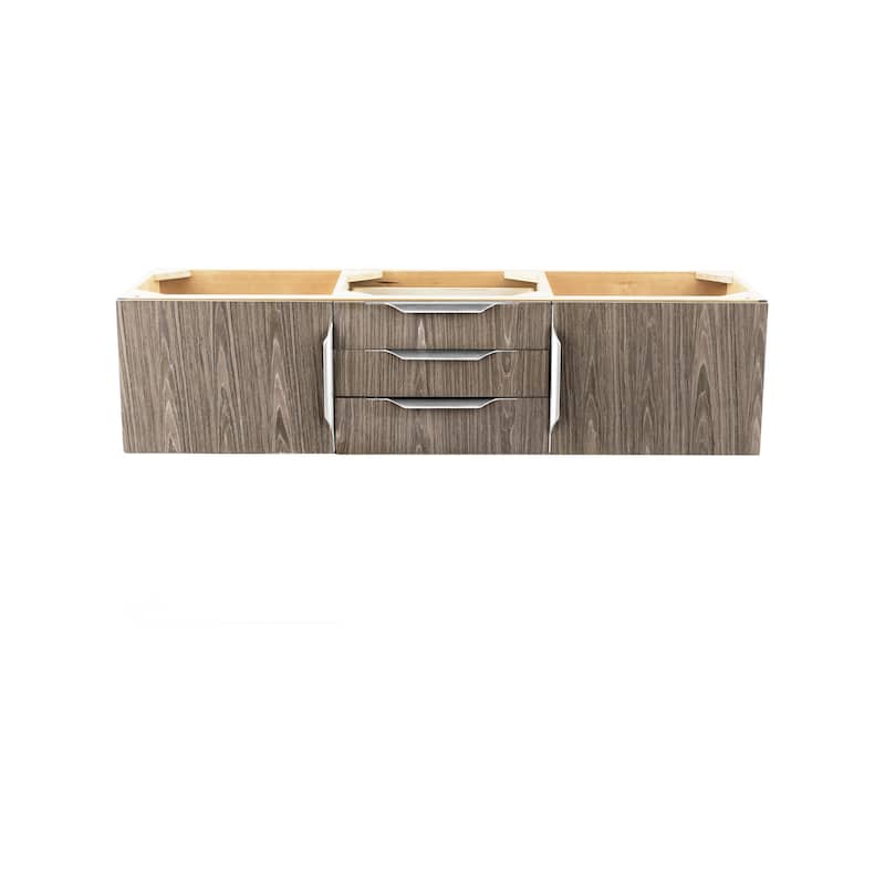 James Martin Vanities 983-V59D-R Columbia 59" Double Wall Mounted - Ash Gray