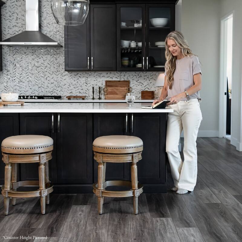 Maven Lane Pullman Backless Swivel Kitchen Stool