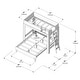 preview thumbnail 17 of 36, Max and Lily L-Shaped Twin over Queen Bunk Bed with Ladder on End