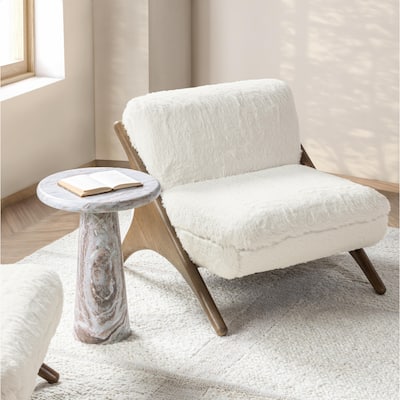 Classic Home Georgia Accent Chair in Gray