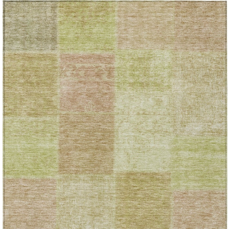 HomeRoots Patchwork Transitional Rectangle Outdoor Rug