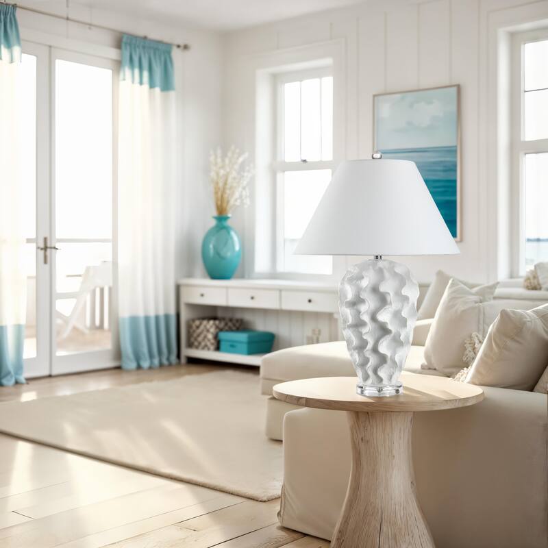 Everren Floris 26.5" Height Table Lamps, White