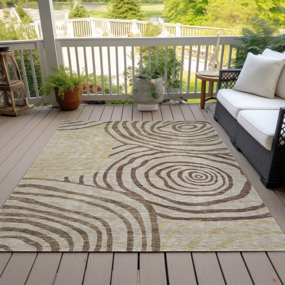 Machine Washable Indoor/ Outdoor Chantille Contemporary Dimensions Rug