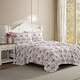 preview thumbnail 22 of 64, Laura Ashley Soft & Silky Sateen Printed Cotton Sheet Set Full - Bettinas Blooms Red