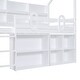 Twin Size House Loft-Bed w/ Multiple Storage Shelves, Wood Kids Loft ...