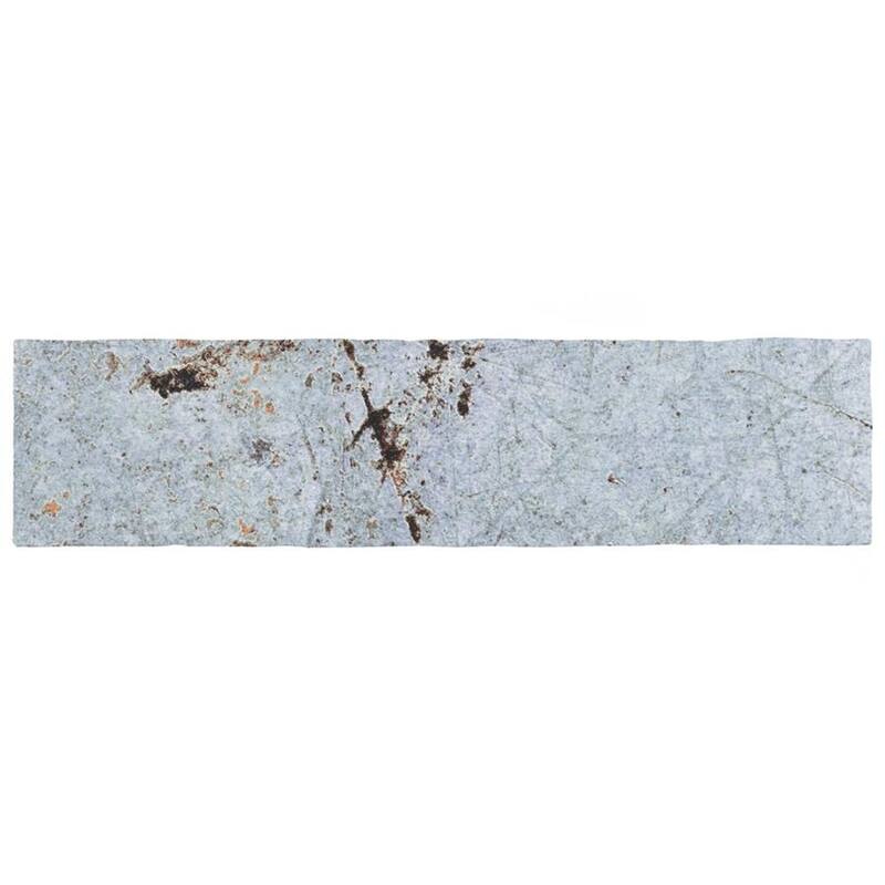 Merola Tile London Blue Glossy 3" x 12" Ceramic Wall Tile