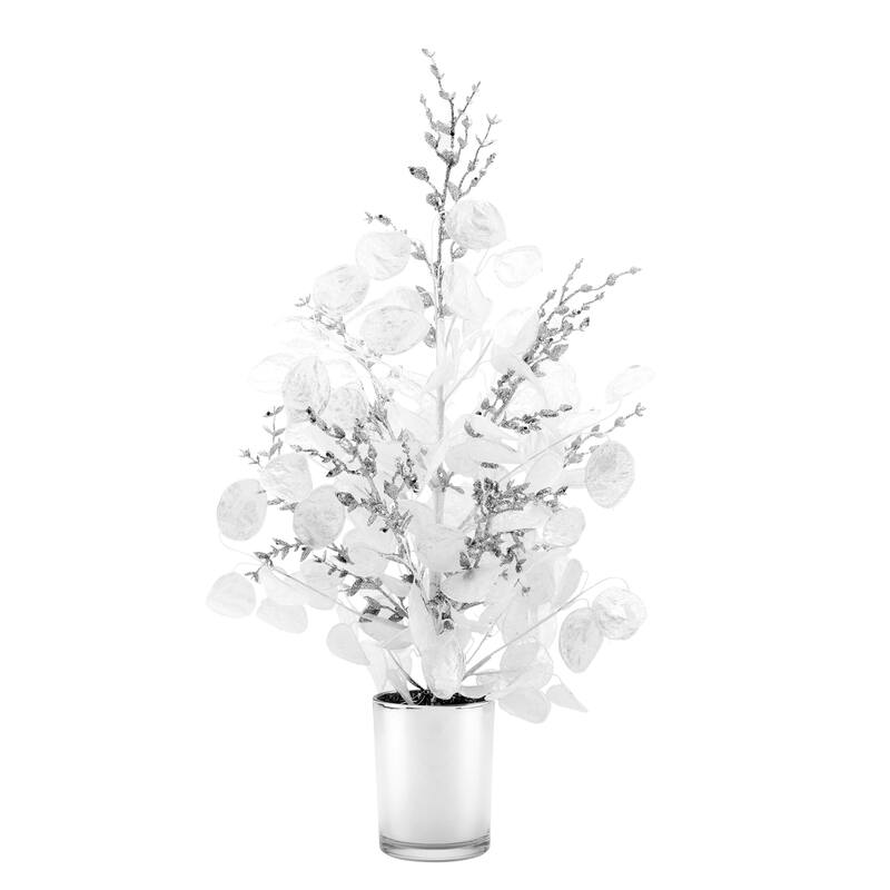 National Tree Company 26 in. Artificial Winter Frost White Christmas Tabletop Tree - 2 Foot