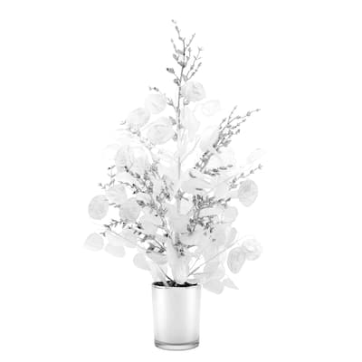 National Tree Company 26 in. Artificial Winter Frost White Christmas Tabletop Tree - 2 Foot