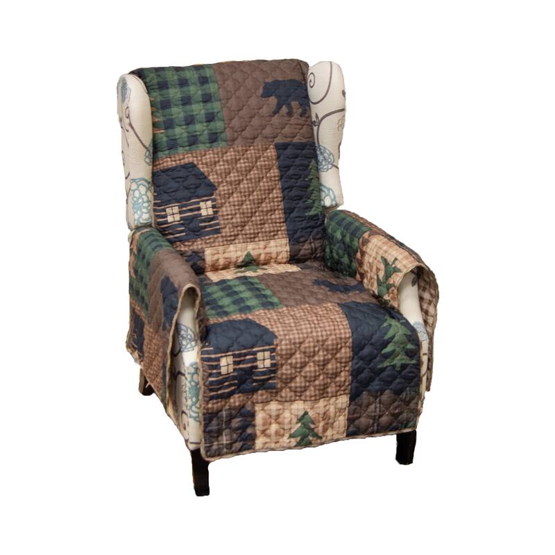 Donna Sharp Brown Bear Cabin Polyester Furniture Covers