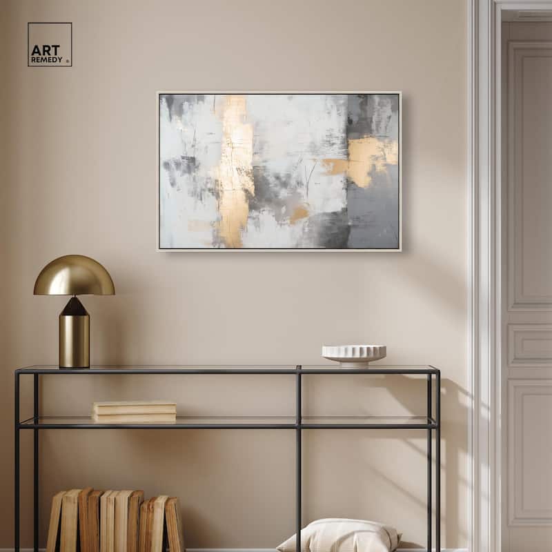 Gilded Gray III Canvas by Art Remedy